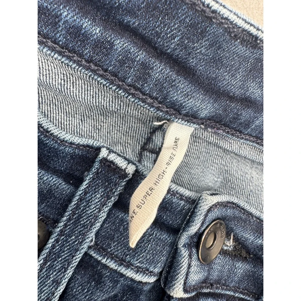 Rag & Bone Jane Super High Rise Flare Jeans Womens 26 (26x29) Big Sky Dark Wash